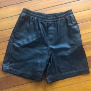 H&M Faux Leather Shorts. Get it, Daddy! 🖤